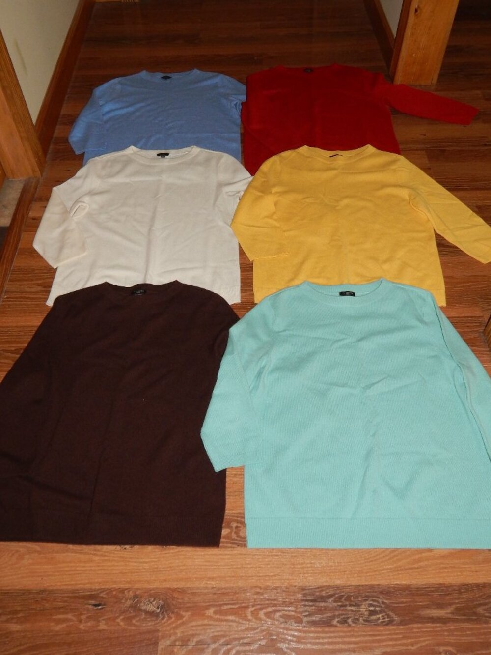 LOT 6 Womens Size XL Petite XLP TALBOTS 100% Cashmere Sweaters 3/4 Length Sleeve - Picture 2 of 2